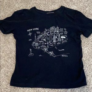 NEVER WORN Brandy Melville NYC T-shirt (navy)